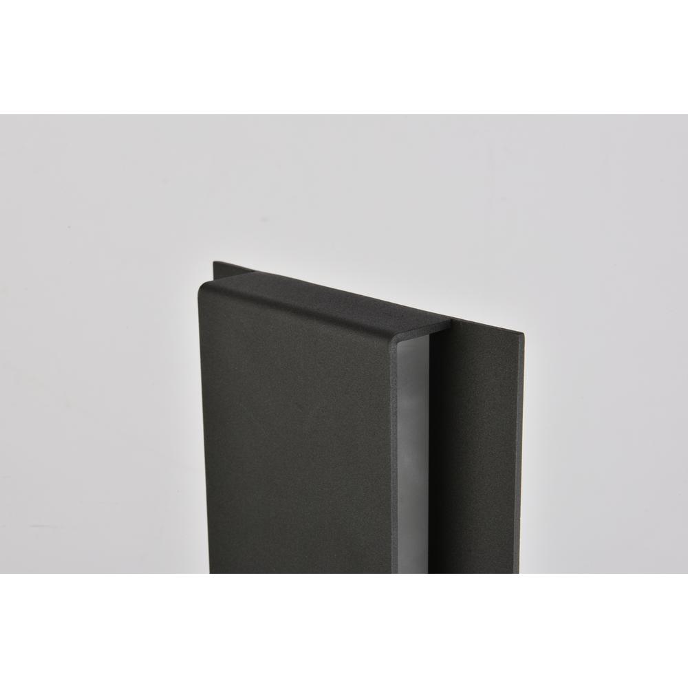 Raine Integrated Led Wall Sconce  In Black. Picture 3