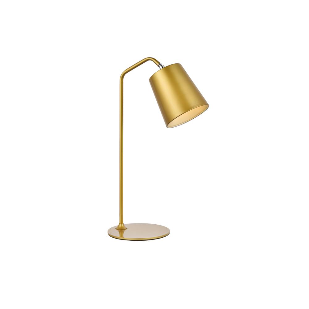 Leroy 1 Light Brass Table Lamp. Picture 1