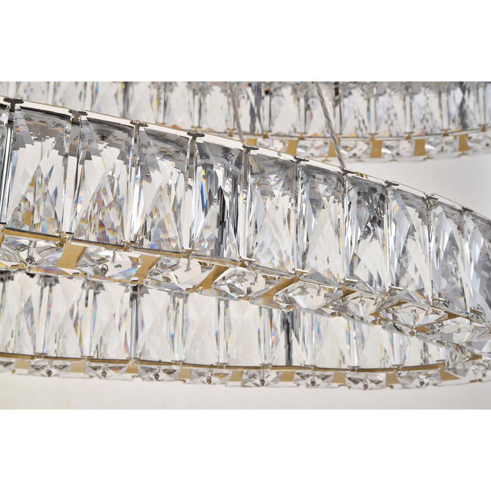 Monroe Integrated Led Light Gold Chandelier Clear Royal Cut Crystal. Picture 3