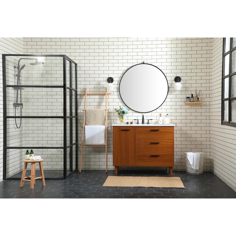 42 Inch Bathroom Vanity In Teak. Picture 4