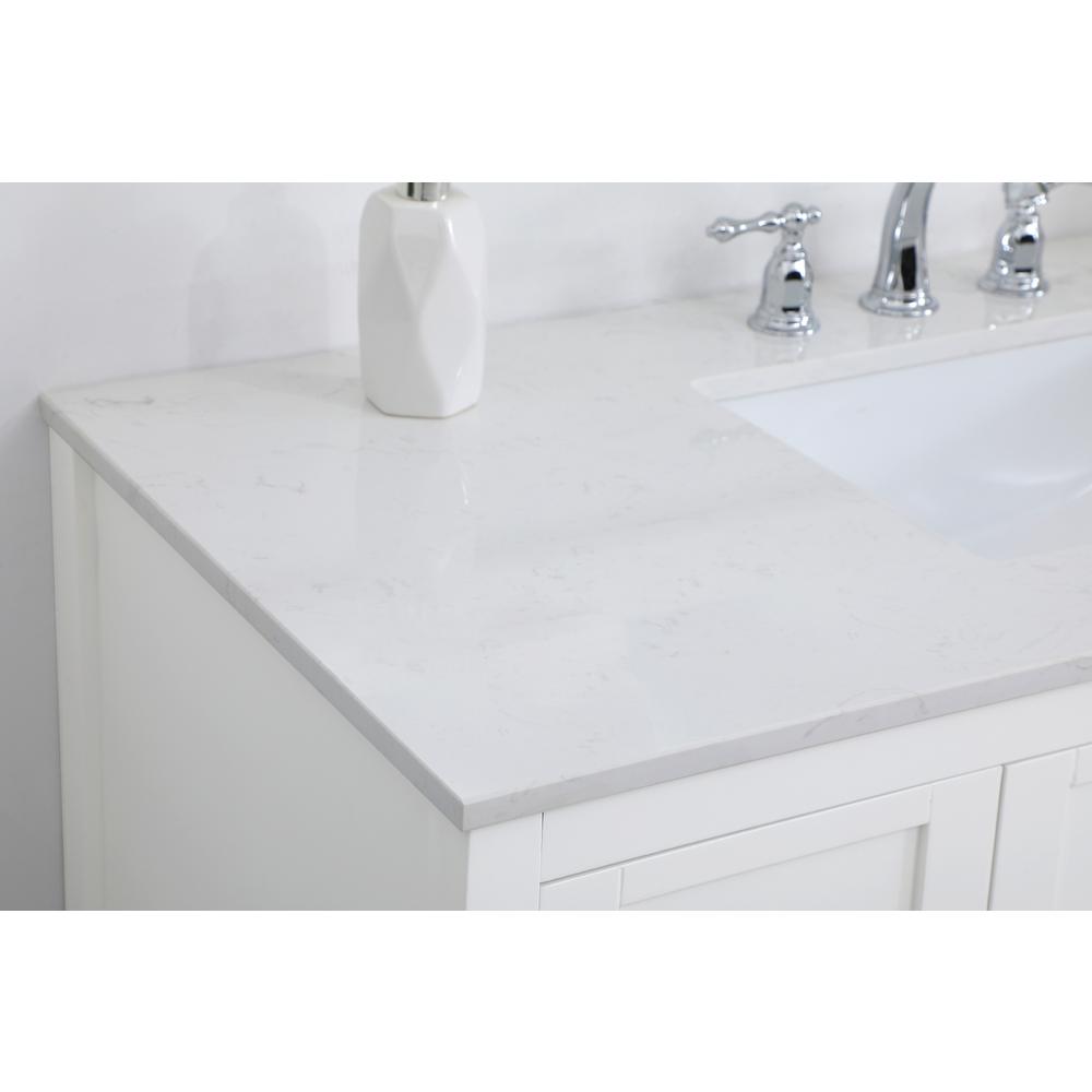 48 Inch Single Bathroom Vanity In White. Picture 5