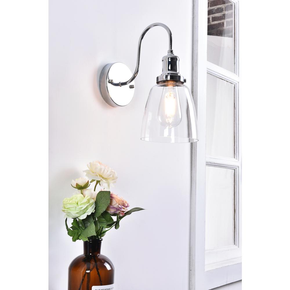 Felicity 1 Light Chrome Wall Sconce. Picture 12