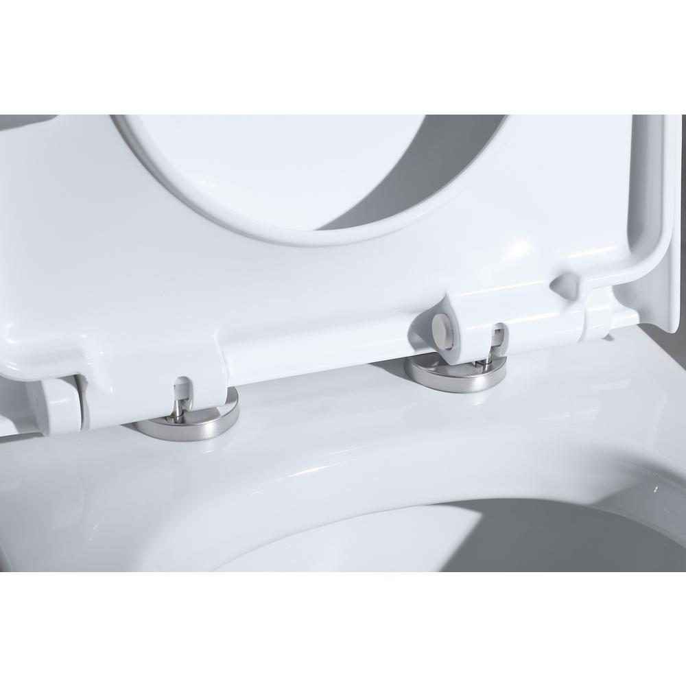 Winslet One-Piece Elongated Toilet 28X16X29 In White. Picture 12