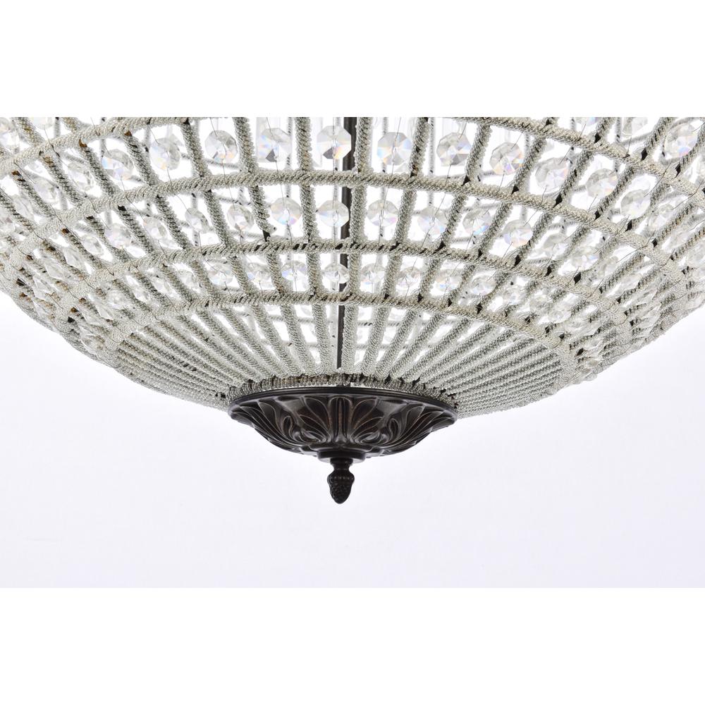 Olivia 8 Light Dark Bronze Chandelier Clear Royal Cut Crystal. Picture 3