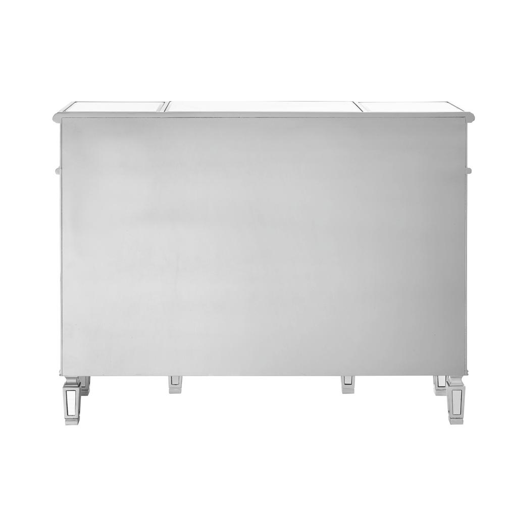 3 Drawer 4 Door Cabinet 48 .In. X 14 In. X 36 In. In Silver Clear. Picture 8