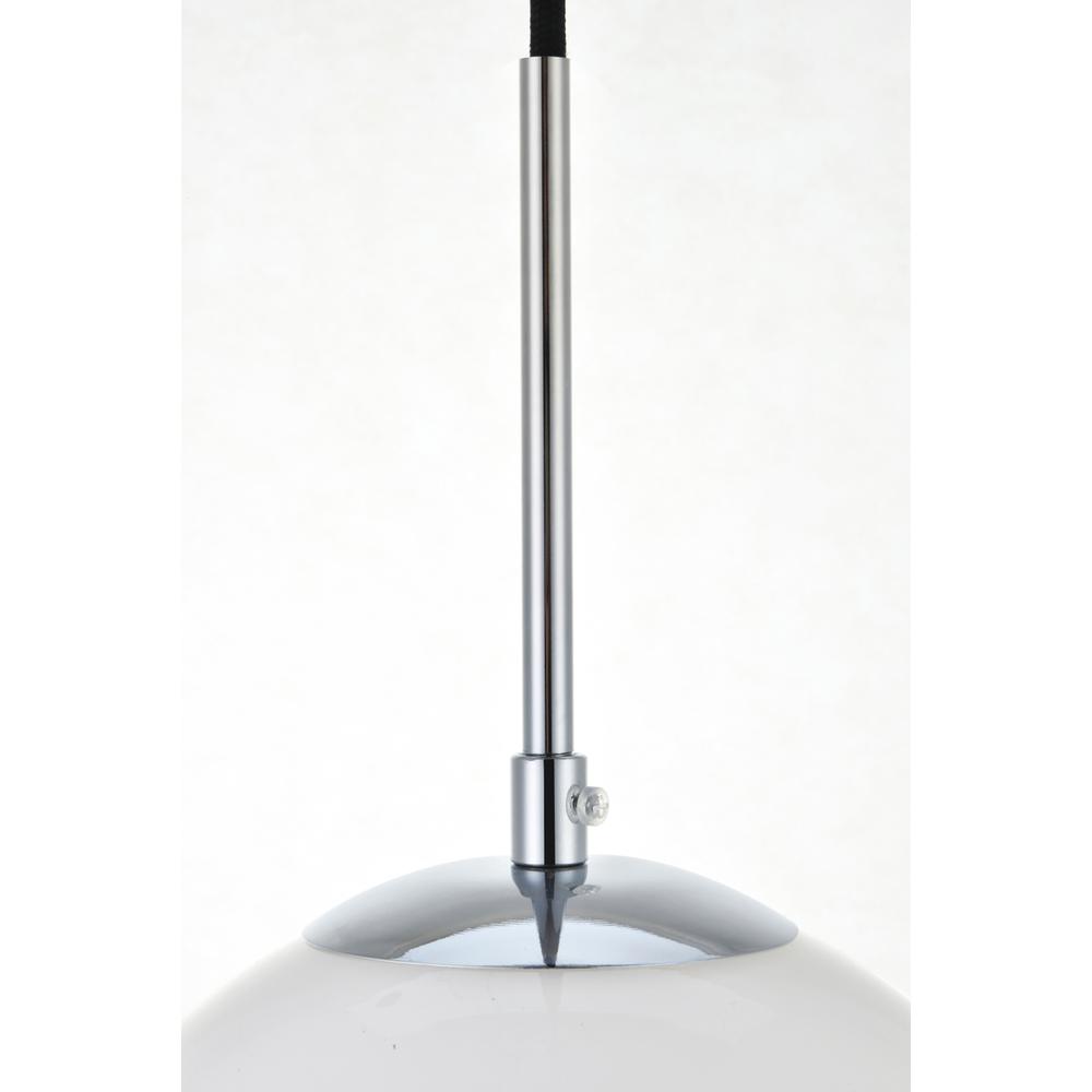 Baxter 1 Light Chrome Pendant With Frosted White Glass. Picture 3