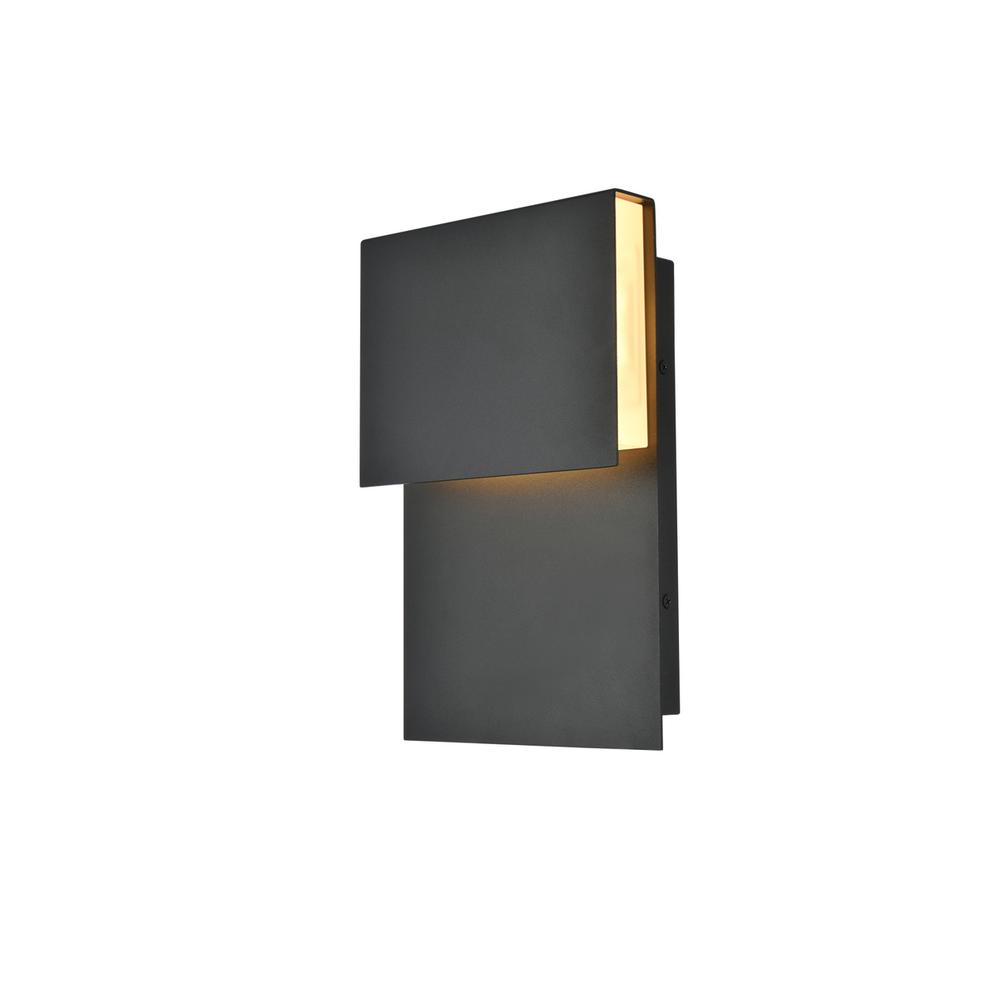 Raine Integrated Led Wall Sconce  In Black. Picture 6