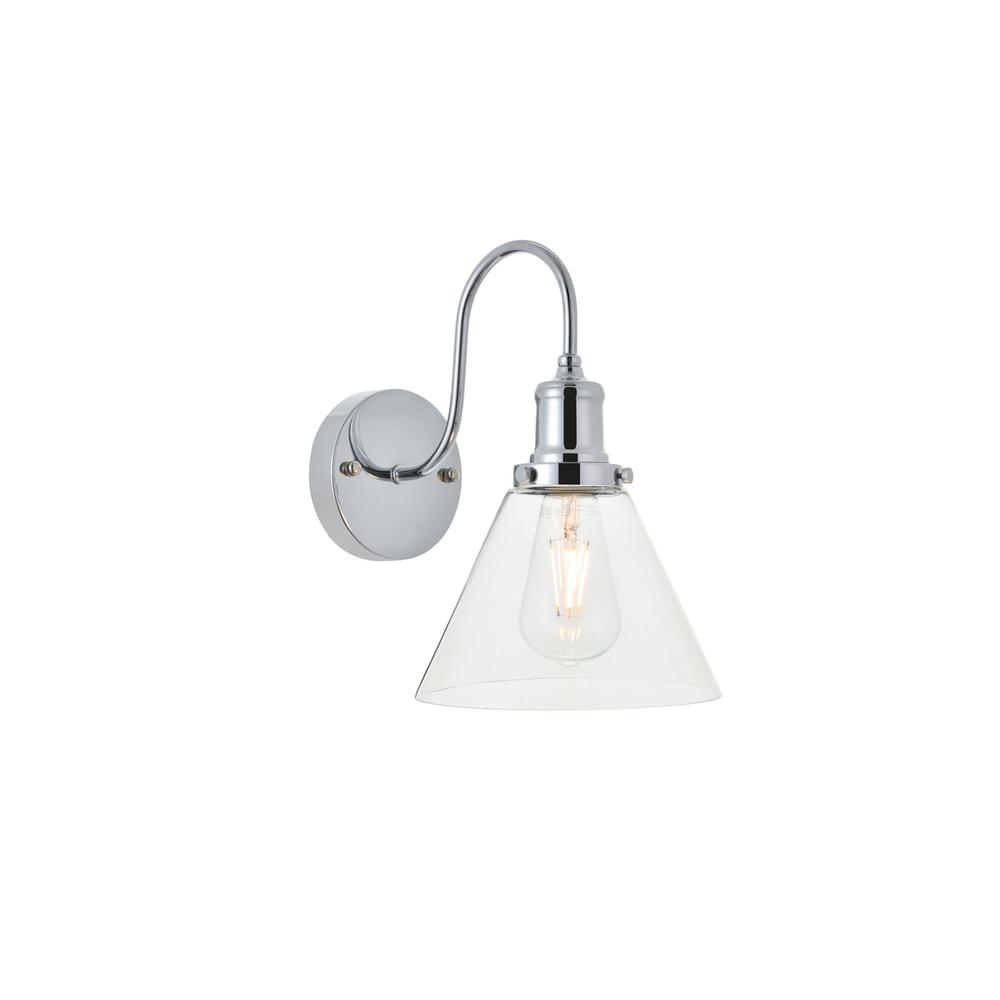 Histoire 1 Light Chrome Wall Sconce. Picture 1
