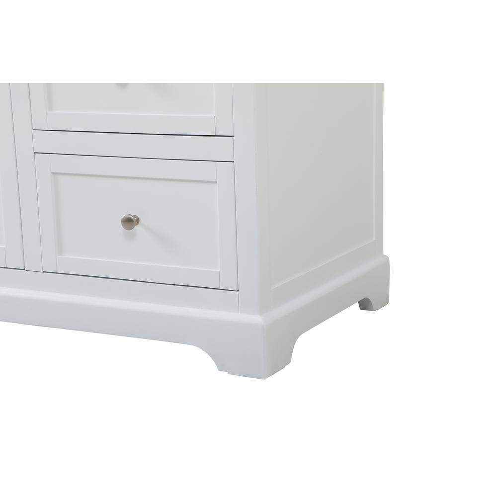 60 Inch Single Bathroom Vanity In White. Picture 13