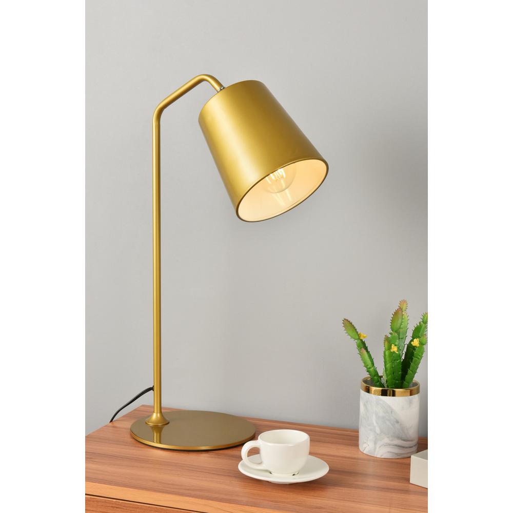 Leroy 1 Light Brass Table Lamp. Picture 6