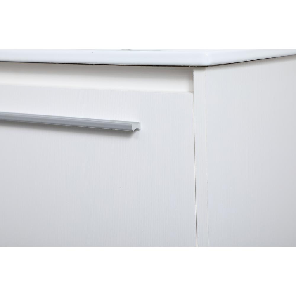 30 Inch  Single Bathroom Floating Vanity In White. Picture 5