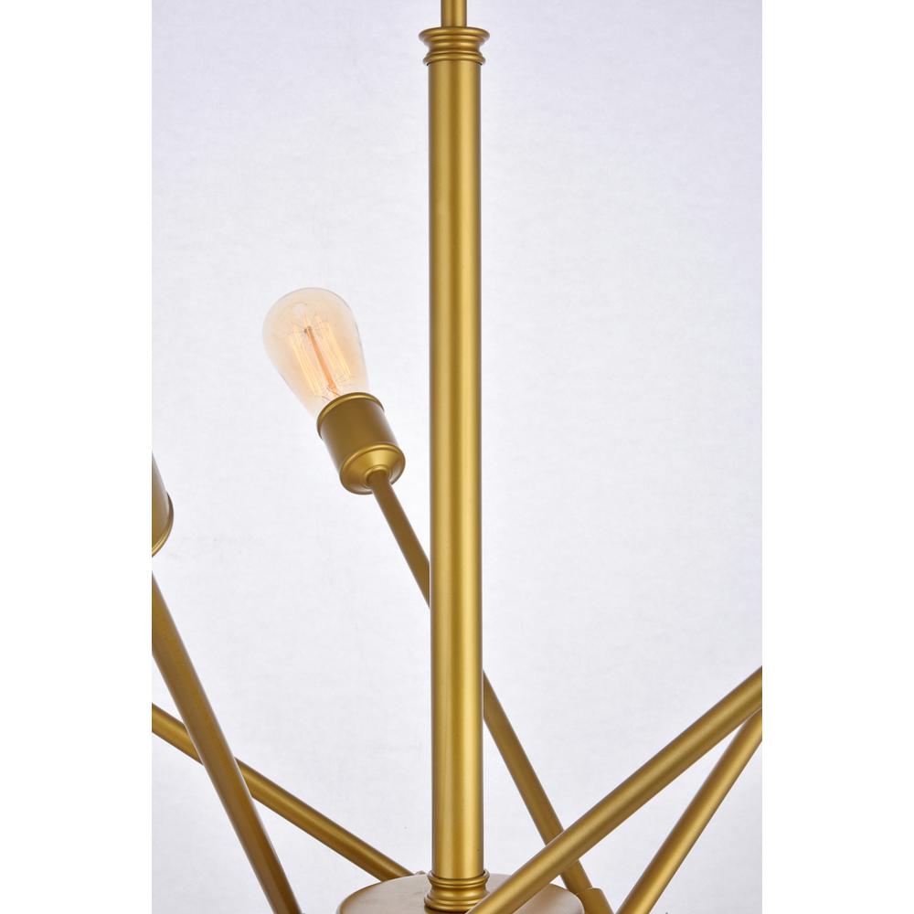 Axel 10 Lights Brass Pendant. Picture 7