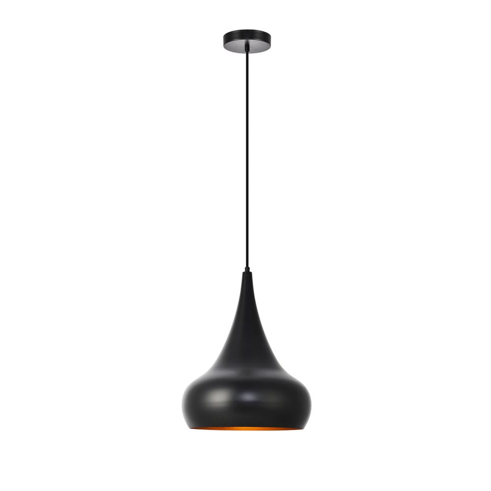 Circa Collection Pendant D11.5In H15In Lt:1 Black Finish. Picture 2