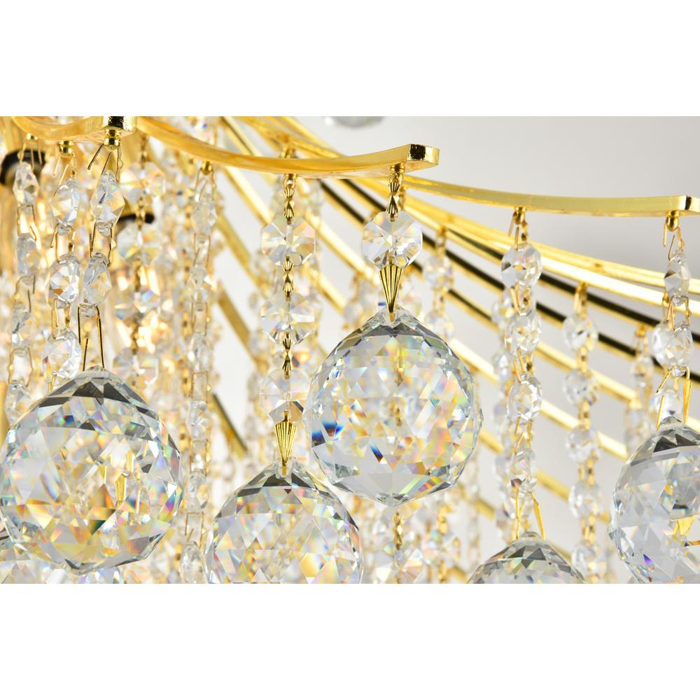 Toureg 16 Light Gold Chandelier Clear Royal Cut Crystal. Picture 3