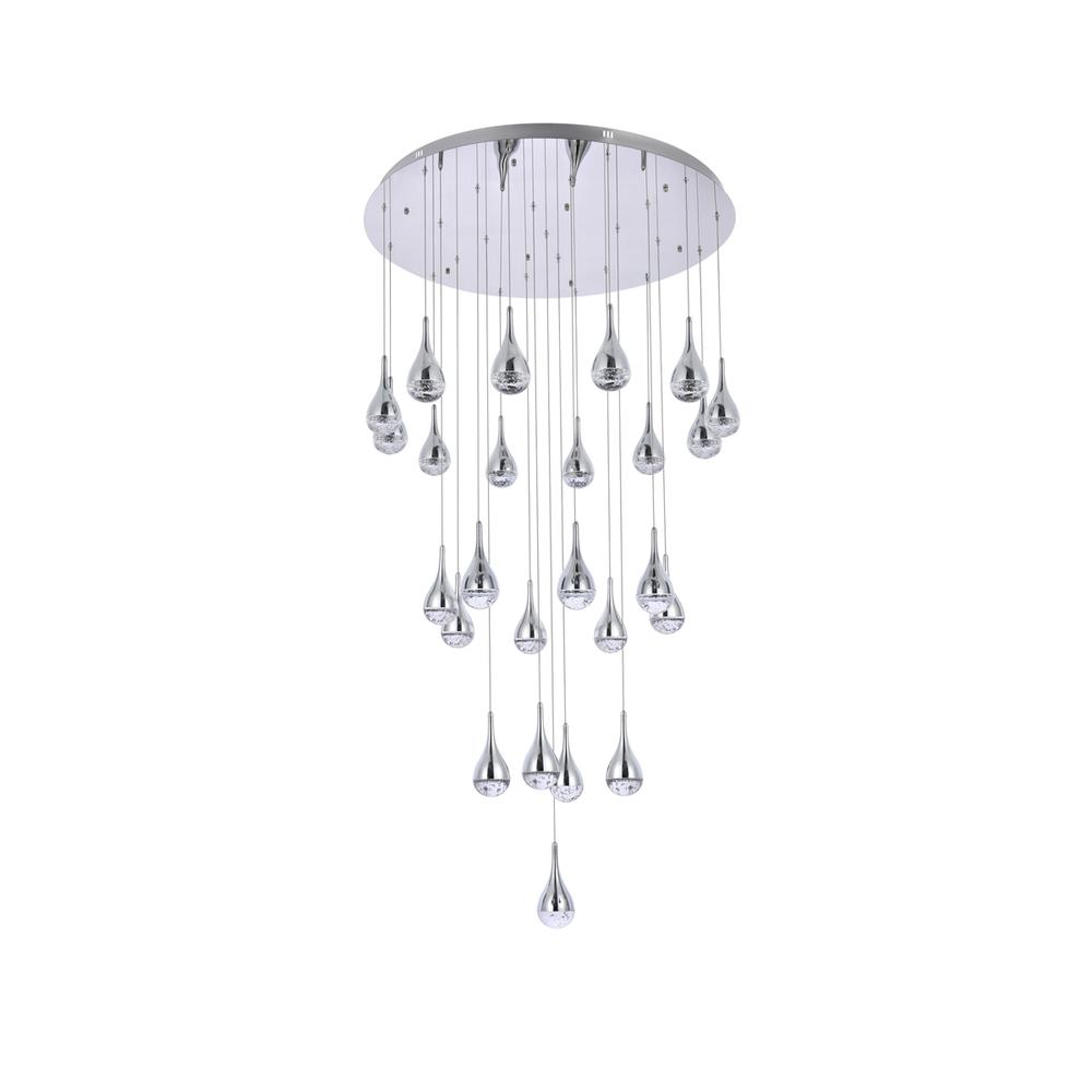Amherst 42 Inch Led Chandelier In Chrome. Picture 6
