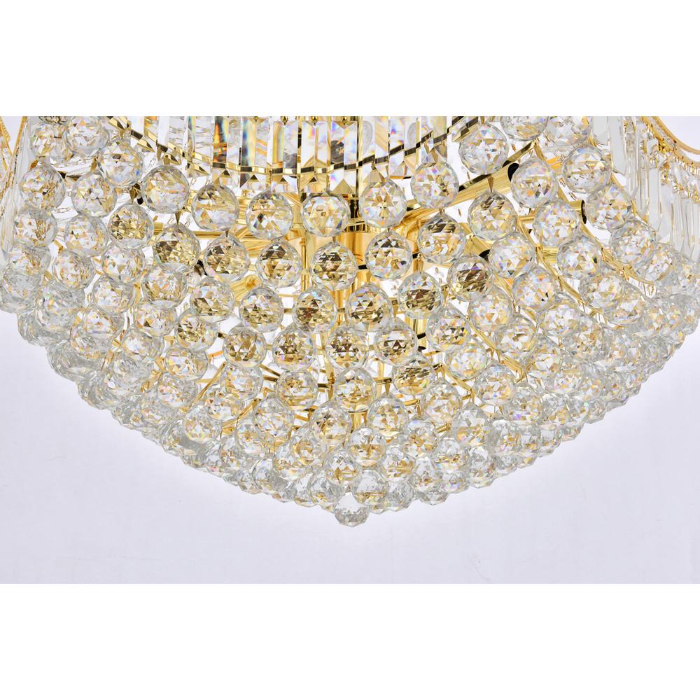 Corona 36 Light Gold Chandelier Clear Royal Cut Crystal. Picture 3