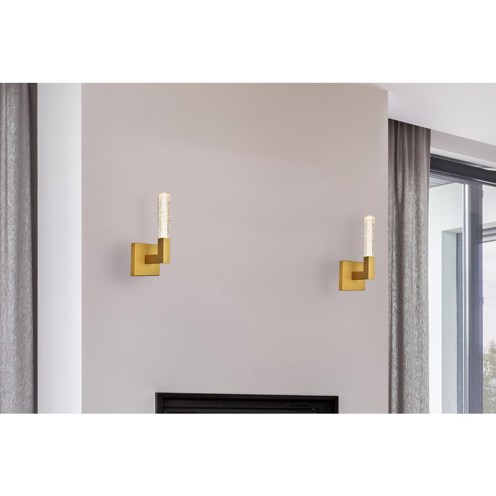 Noemi 6 Inch Adjustable Led Wall Sconce In Satin Gold. Picture 10