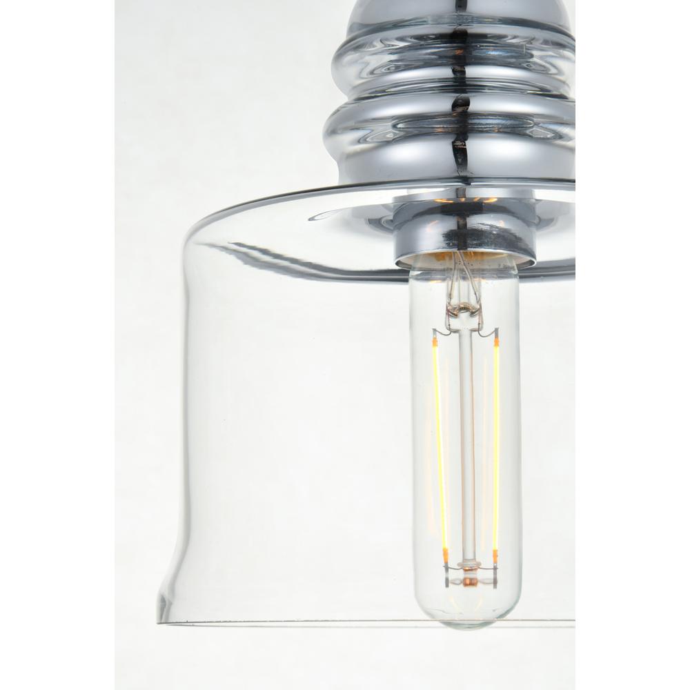 Kenna 1 Light Chrome Pendant With Clear Glass. Picture 5
