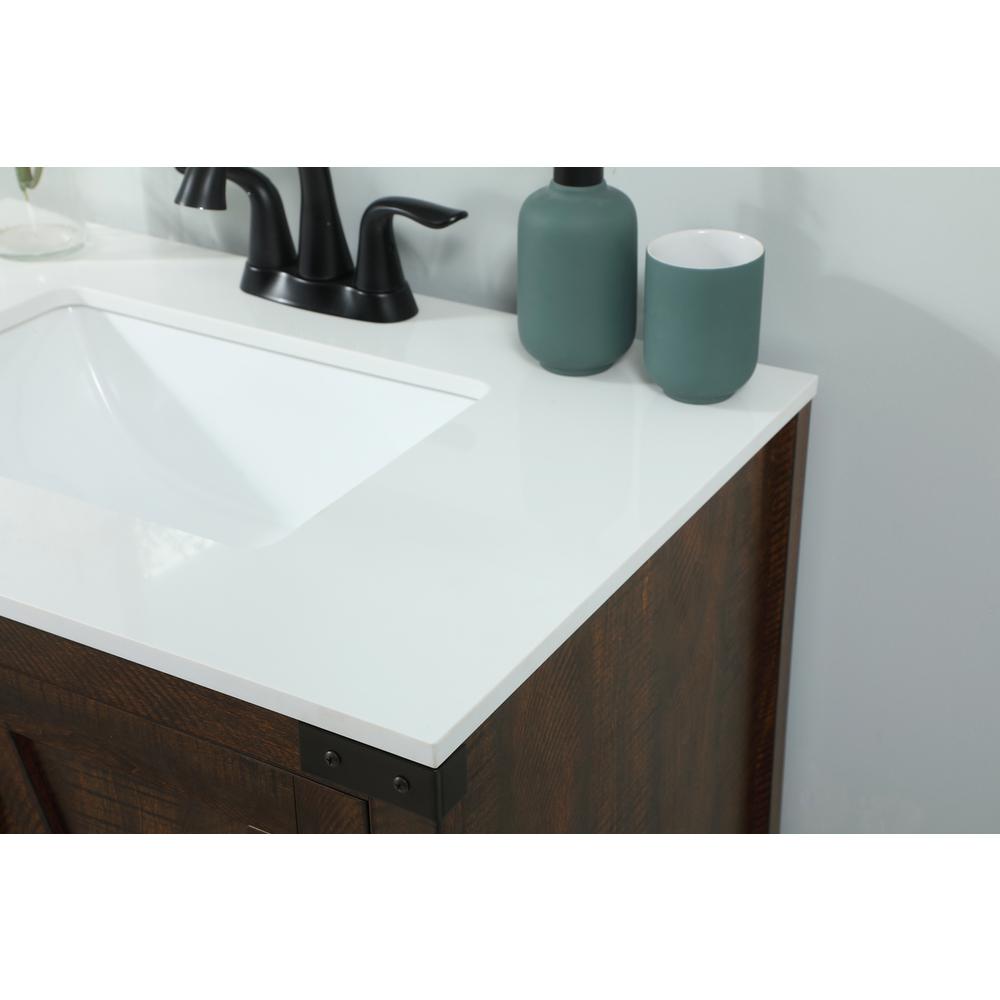 30 Inch Single Bathroom Vanity In Expresso. Picture 5