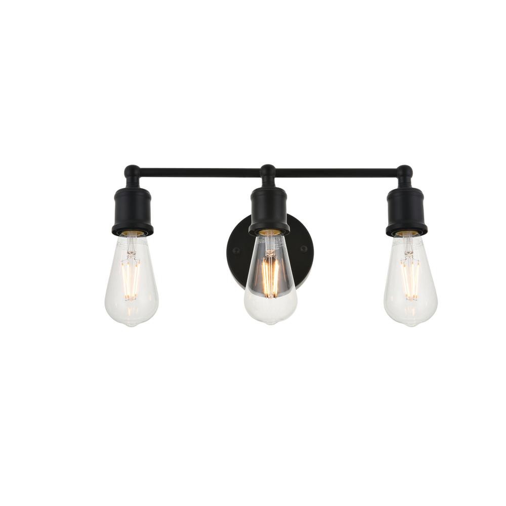 Serif 3 Light Black Wall Sconce. Picture 6