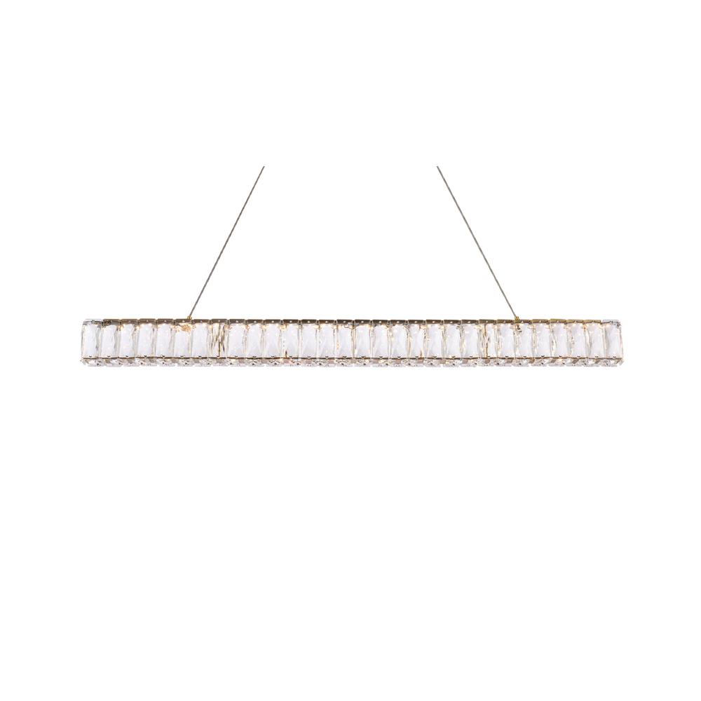 Monroe 38 Inch Led Linear Pendant In Gold. Picture 2