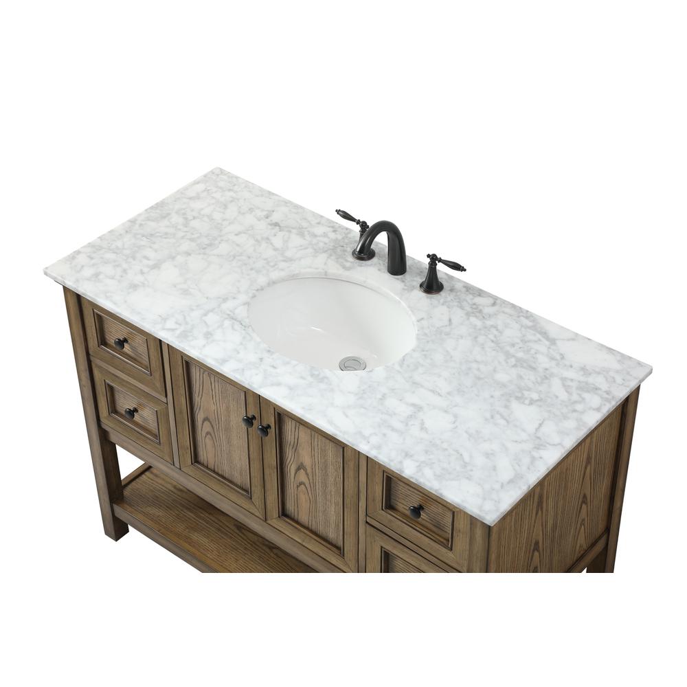 48 Inch Single Bathroom Vanity In Driftwood. Picture 10