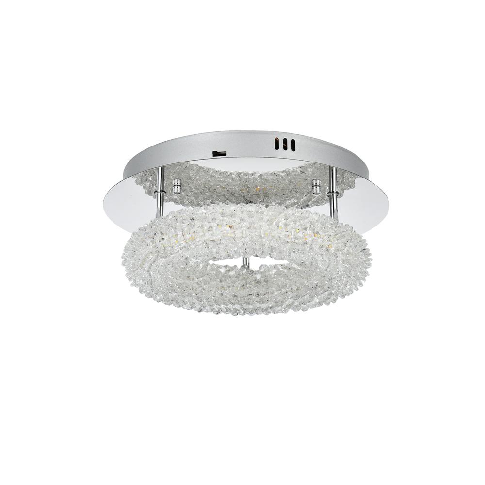 Bowen 14 Inch Adjustable Led Flush Mount In Chrome. Picture 7
