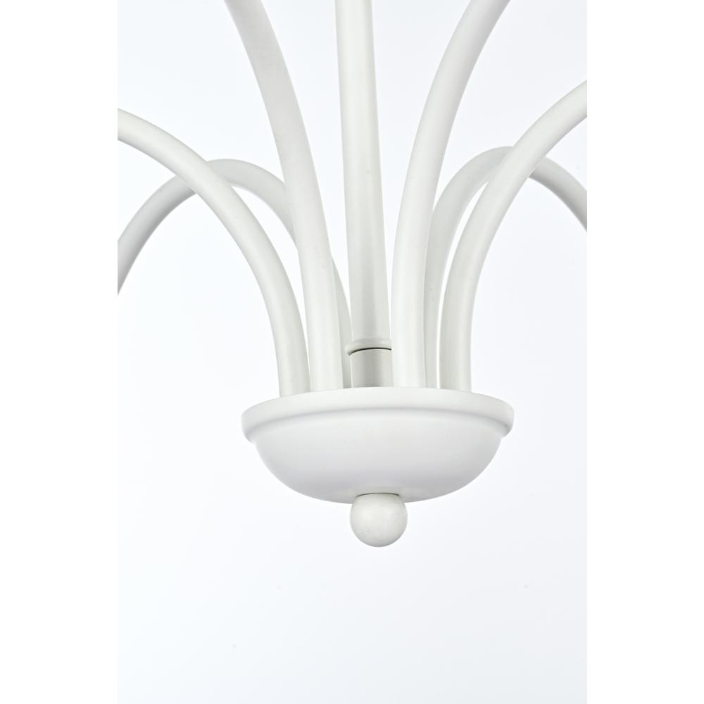 Rohan 60 Inch Chandelier In White. Picture 3