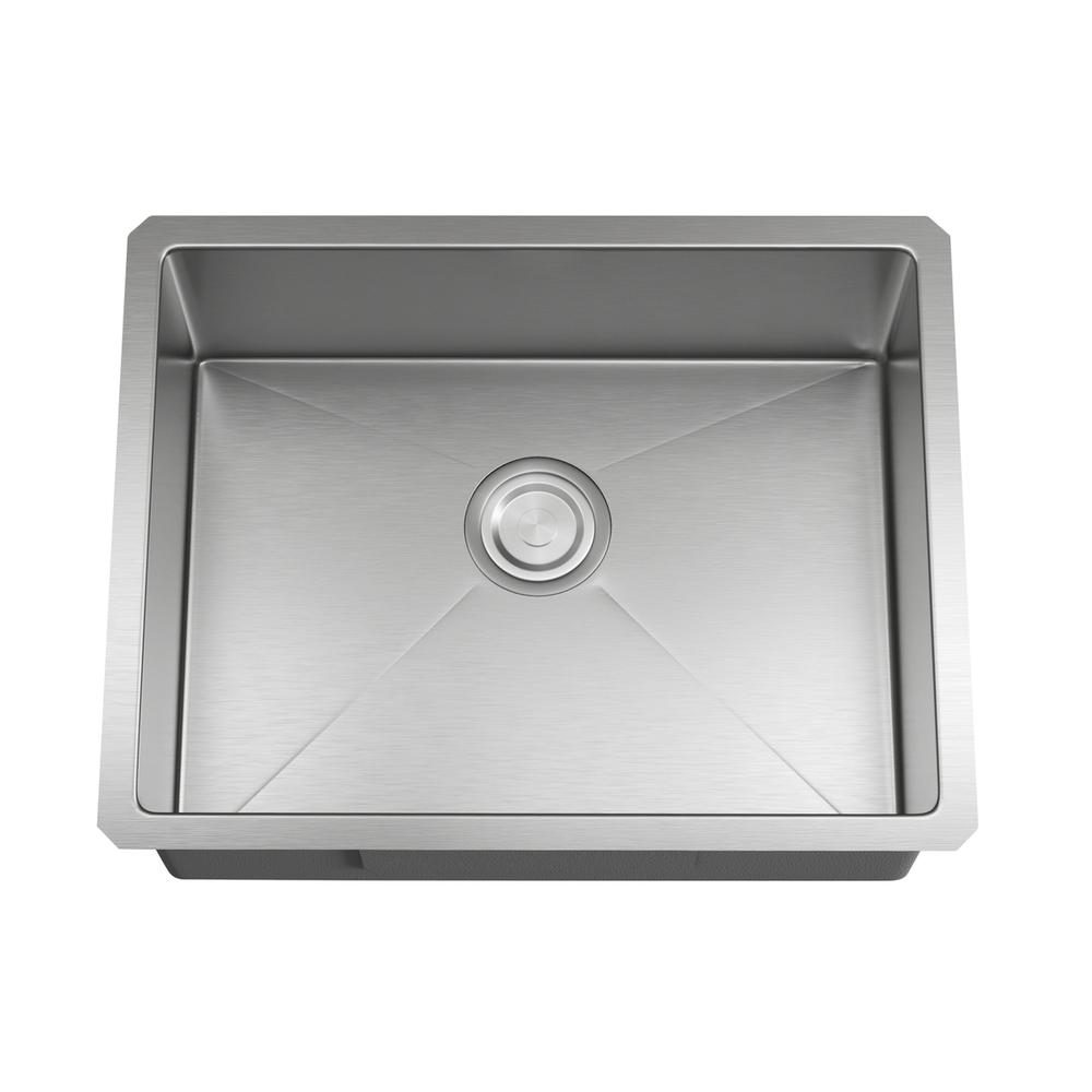 Stainless Steel Undermount Kitchen Sink L23'' X W18'' X H10". Picture 6