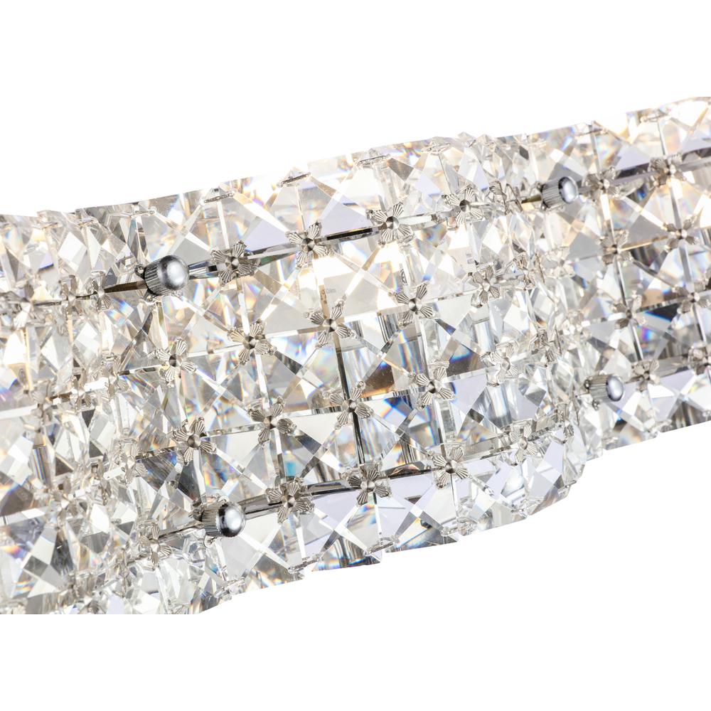 Ollie 4 Light Chrome And Clear Crystals Wall Sconce. Picture 12