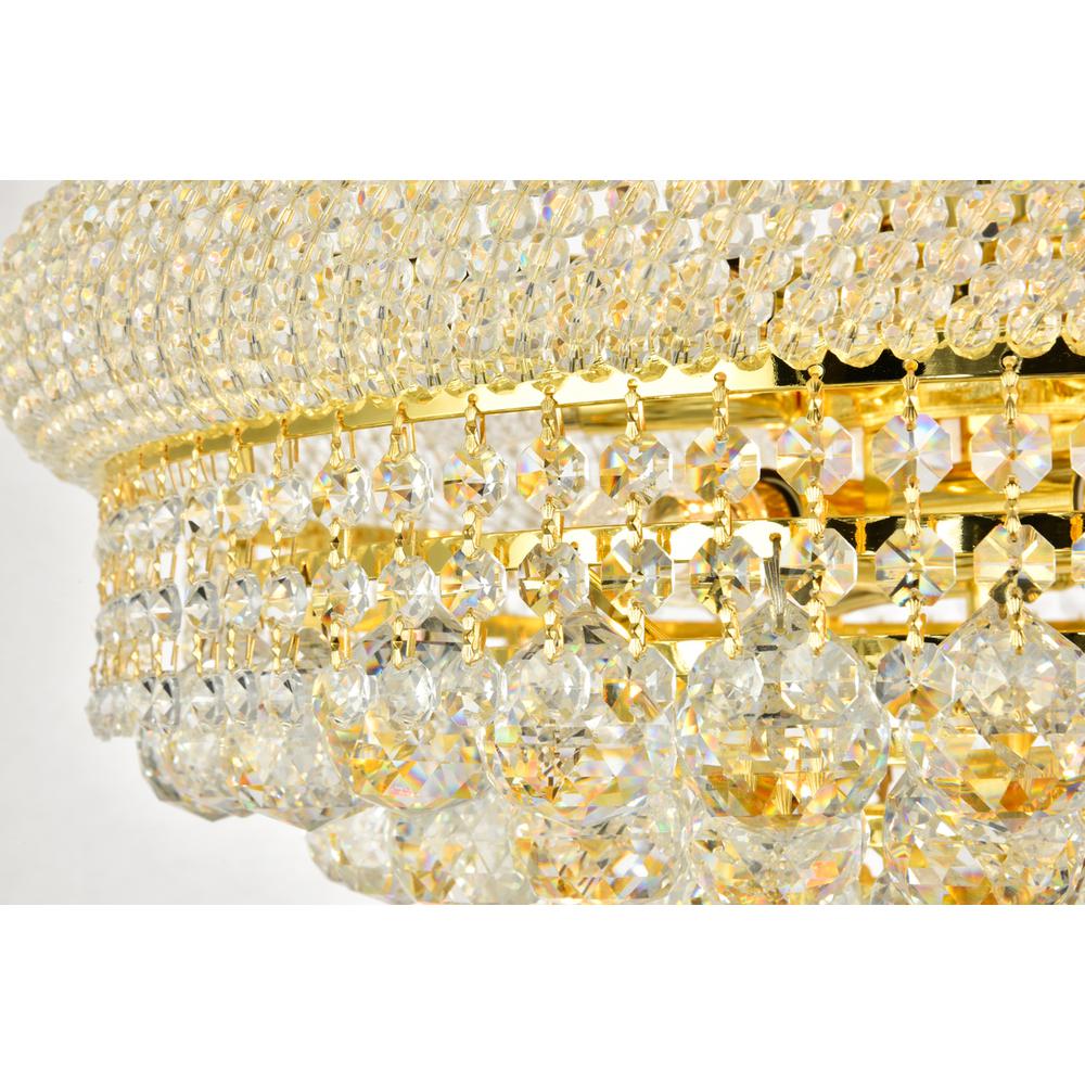 Primo 14 Light Gold Chandelier Clear Royal Cut Crystal. Picture 5