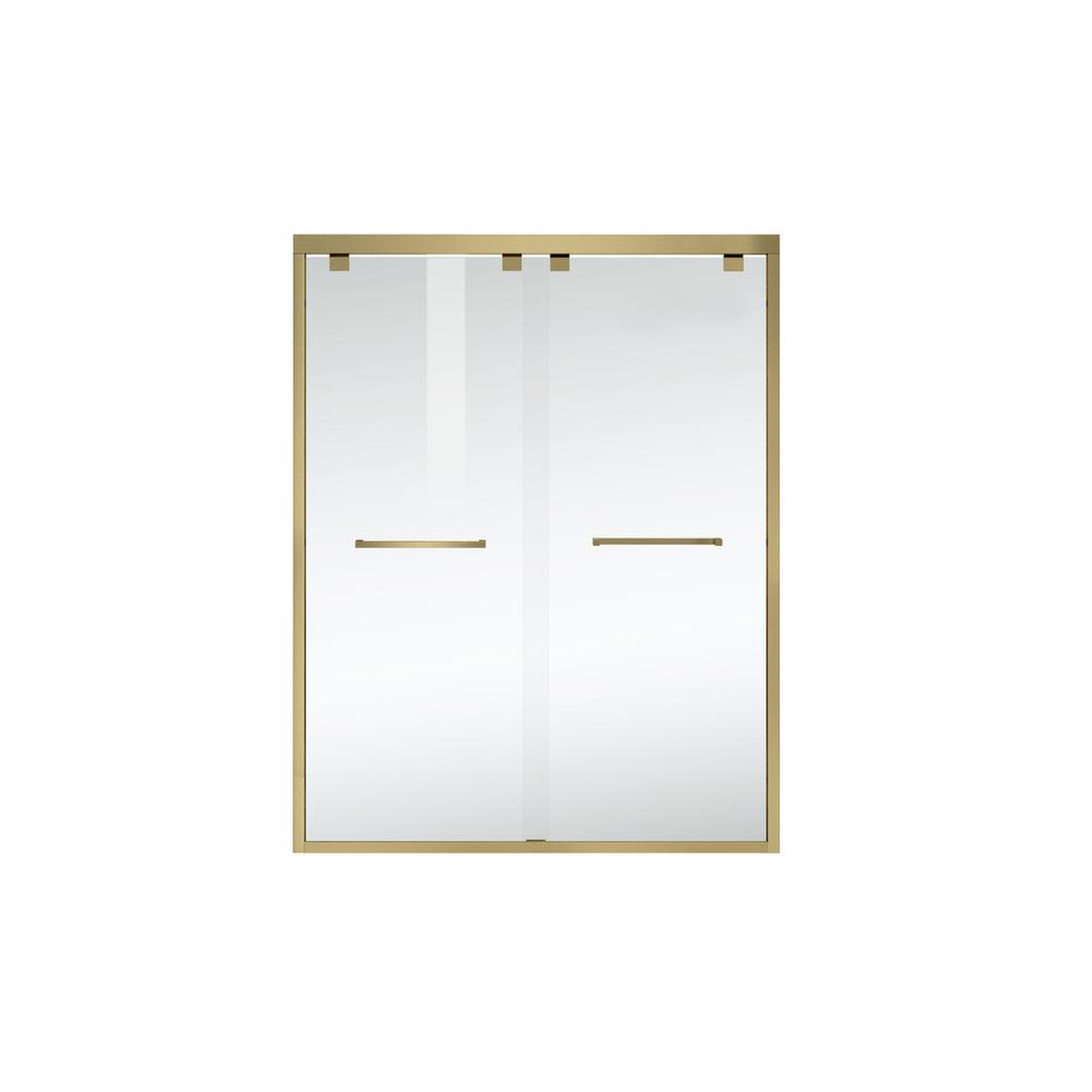 Semi-Frameless Shower Door 60 X 76 Brushed Gold. Picture 10