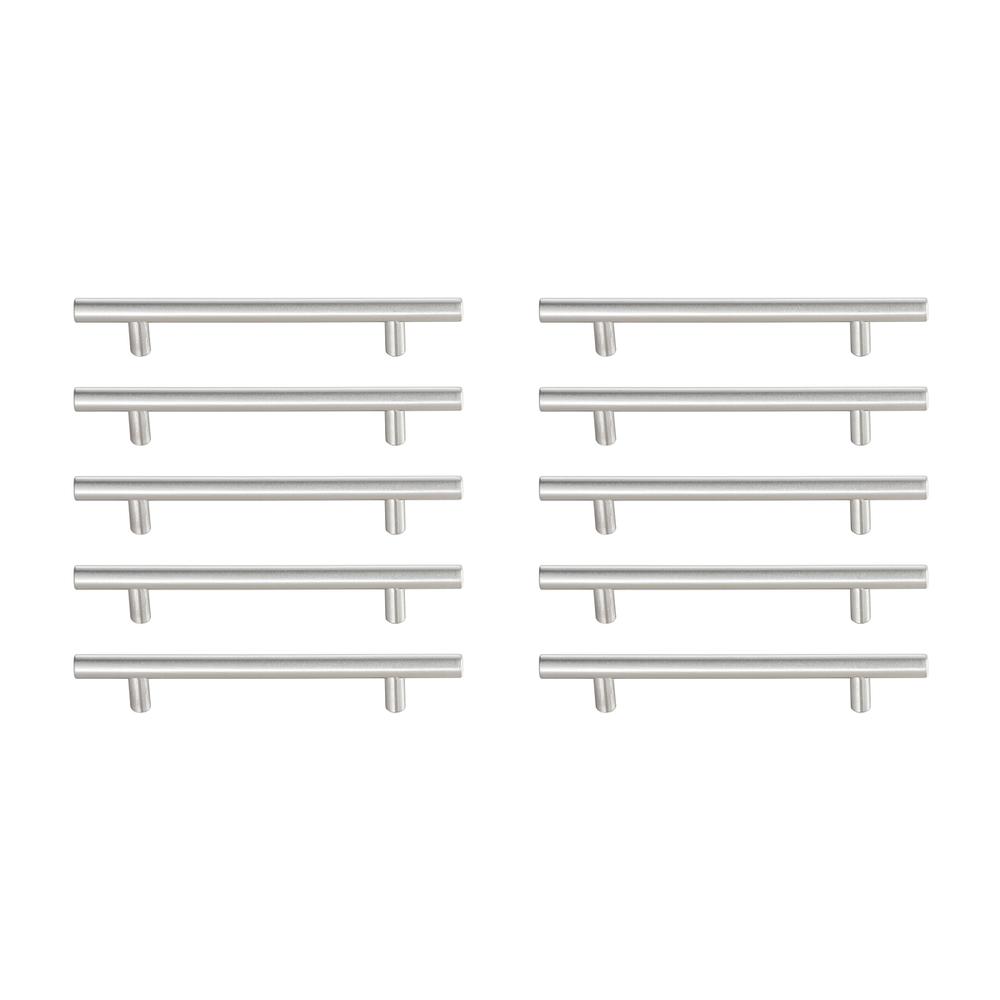 Quinn 5" Center To Center Brushed Nickel Bar Pull Multipack (Set Of 10). Picture 1