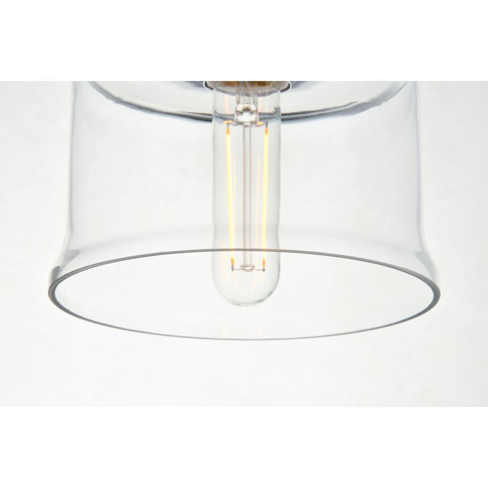 Kenna 1 Light Chrome Pendant With Clear Glass. Picture 3