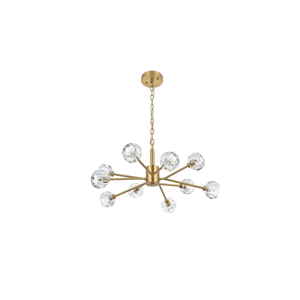 Graham 10 Light Pendant In Gold. Picture 6