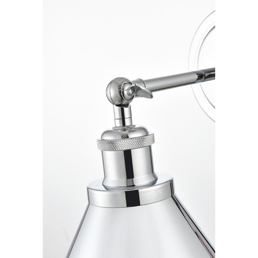 Blaise 1 Light Chrome Plug In Wall Sconce. Picture 4