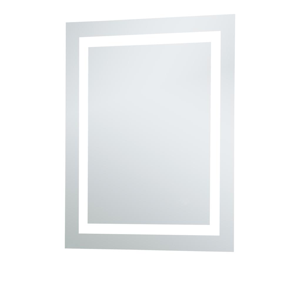 Led Hardwired Mirror Rectangle W24H30 Dimmable 5000K. Picture 4