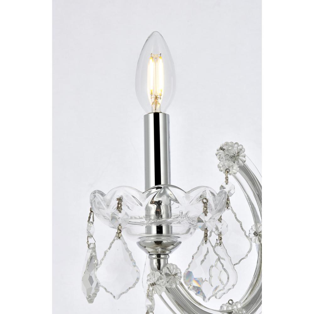 Maria Theresa 1 Light Chrome Wall Sconce Clear Royal Cut Crystal. Picture 4