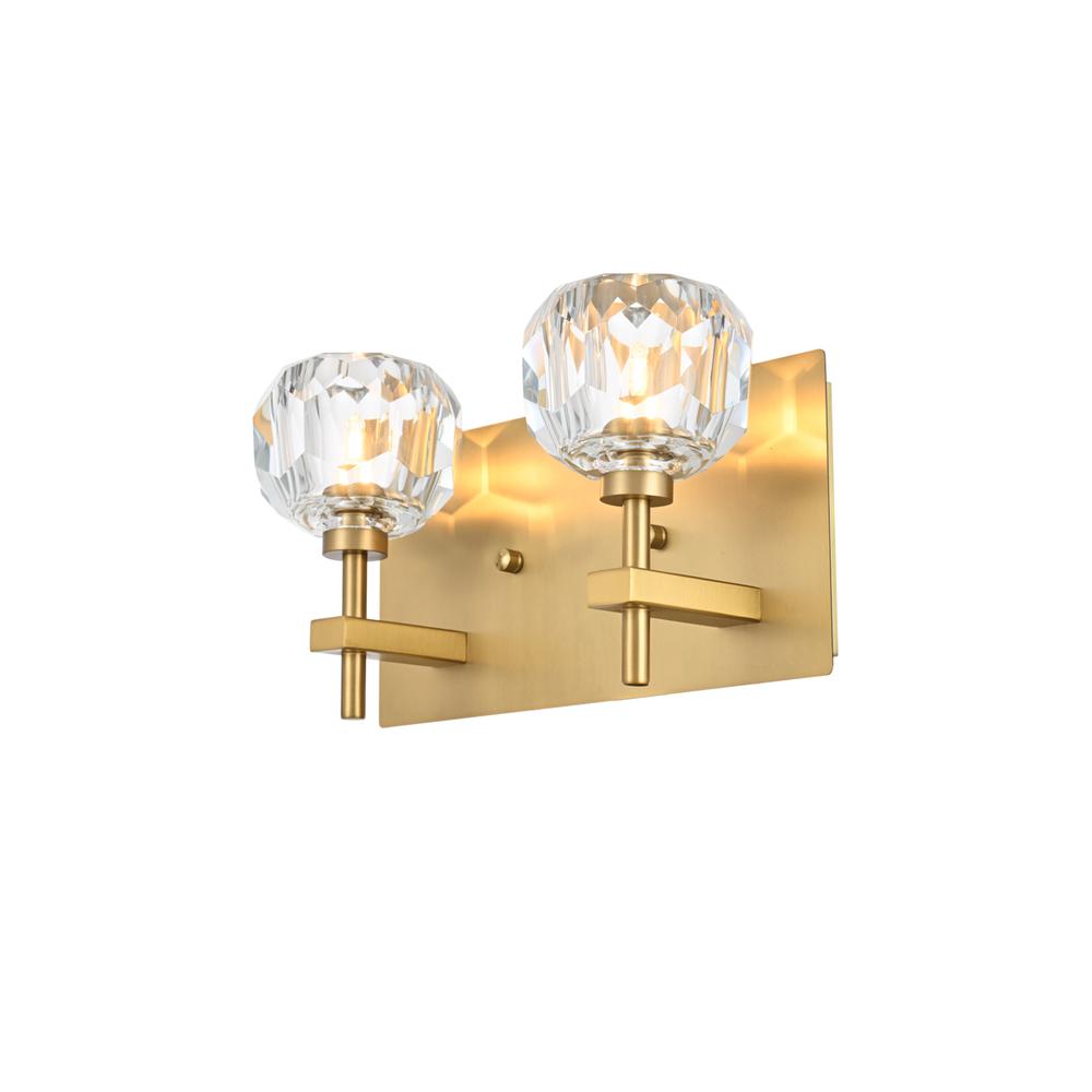 Graham 2 Light Wall Sconce In Gold. Picture 2