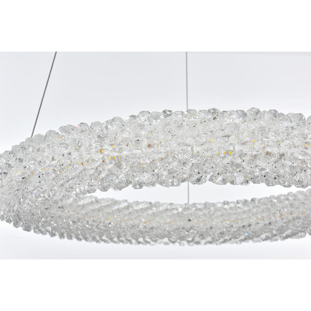 Bowen 18 Inch Adjustable Led Chandelier In Satin Gold. Picture 6