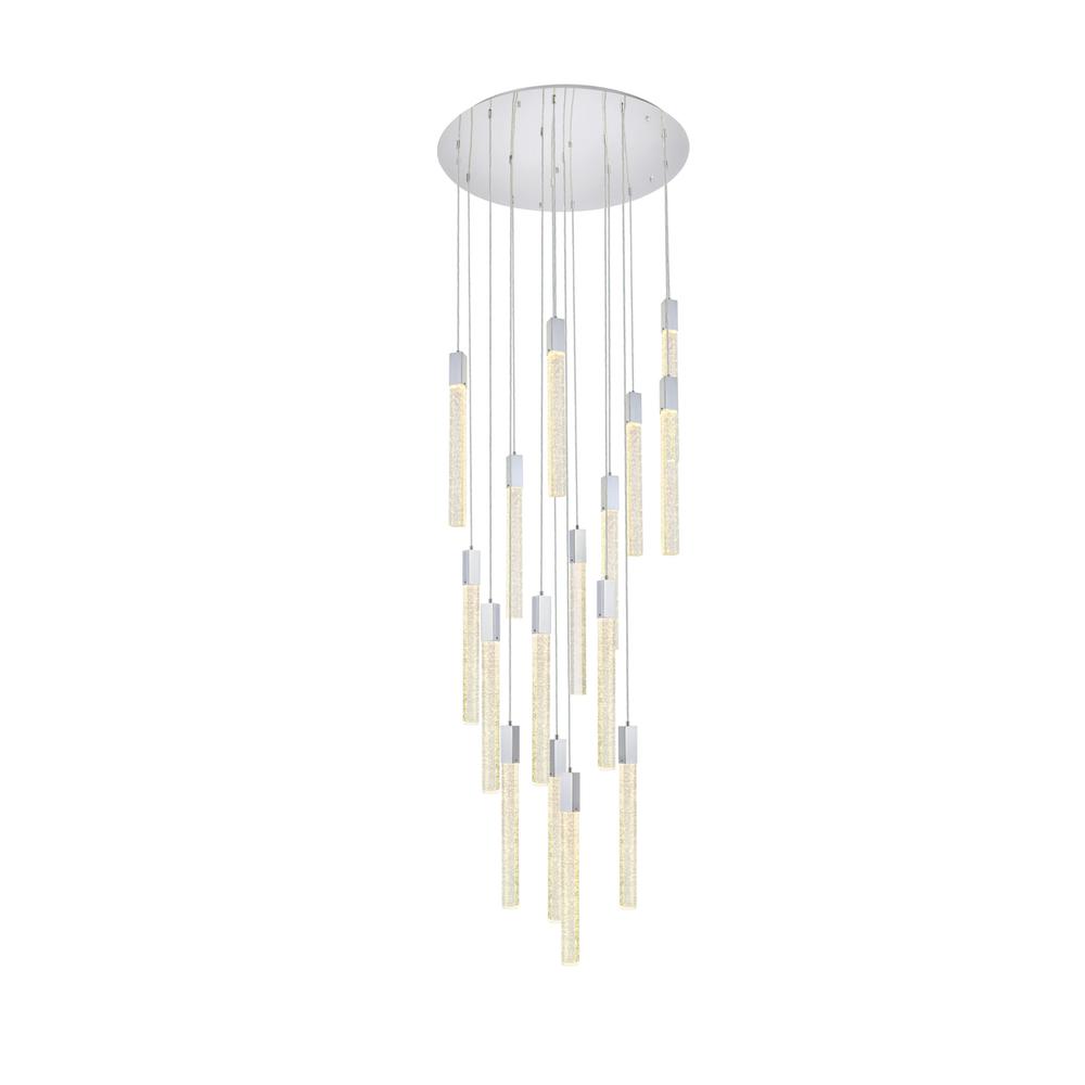 Weston 16 Lights Pendant In Chrome. Picture 2