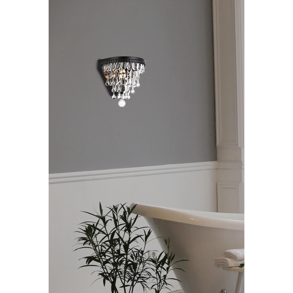Nordic 1 Light Black Wall Sconce. Picture 6
