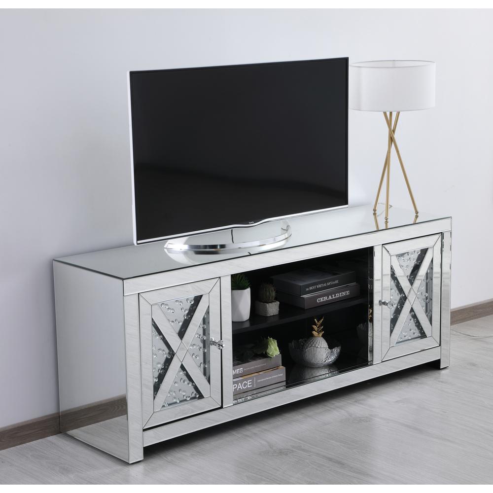 59 In. Crystal Mirrored Tv Stand. Picture 3