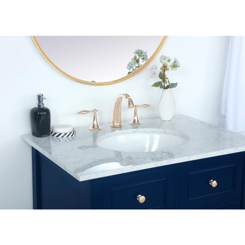 30 Inch Single Bathroom Vanity In Blue. Picture 5