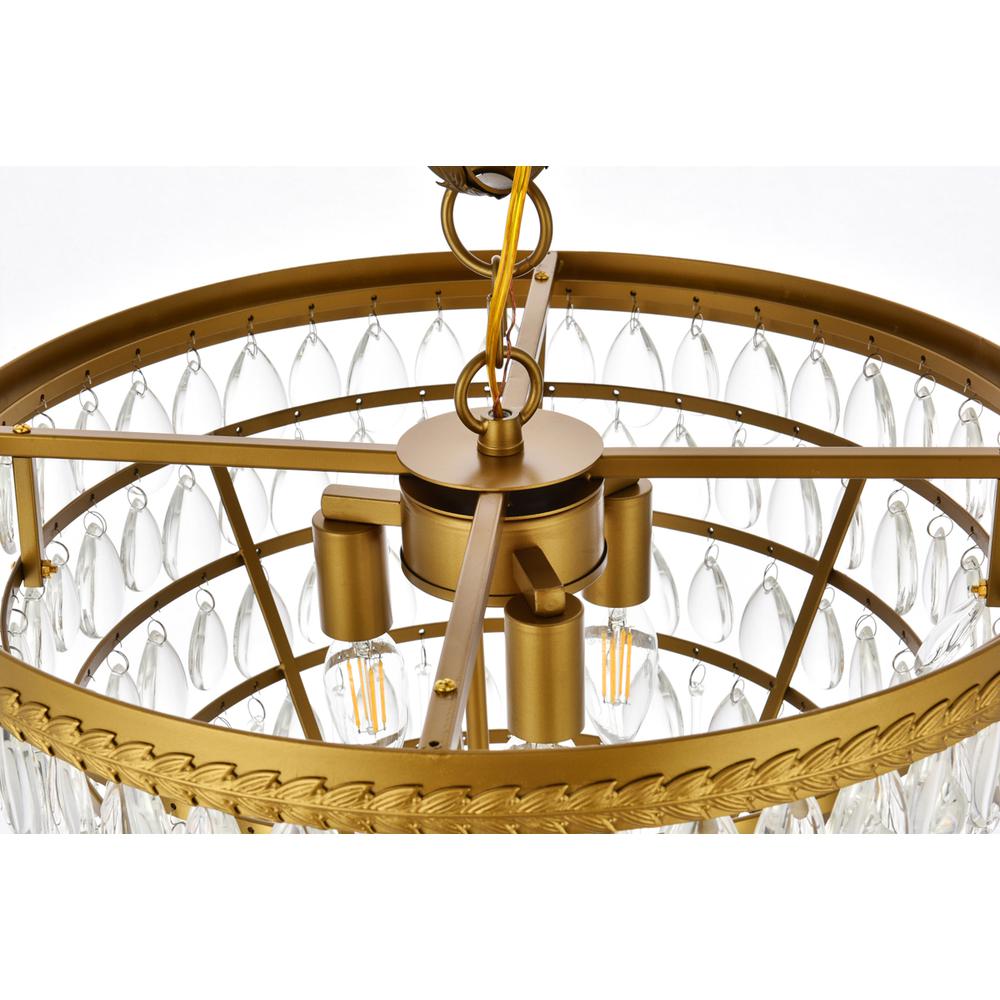 Nordic 5 Lights Brass Pendant. Picture 5