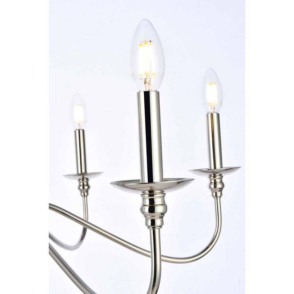 Rohan 48 Inch Chandelier In Polished Nickel. Picture 4