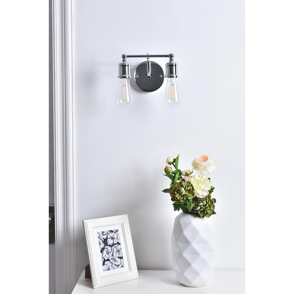 Serif 2 Light Chrome Wall Sconce. Picture 12