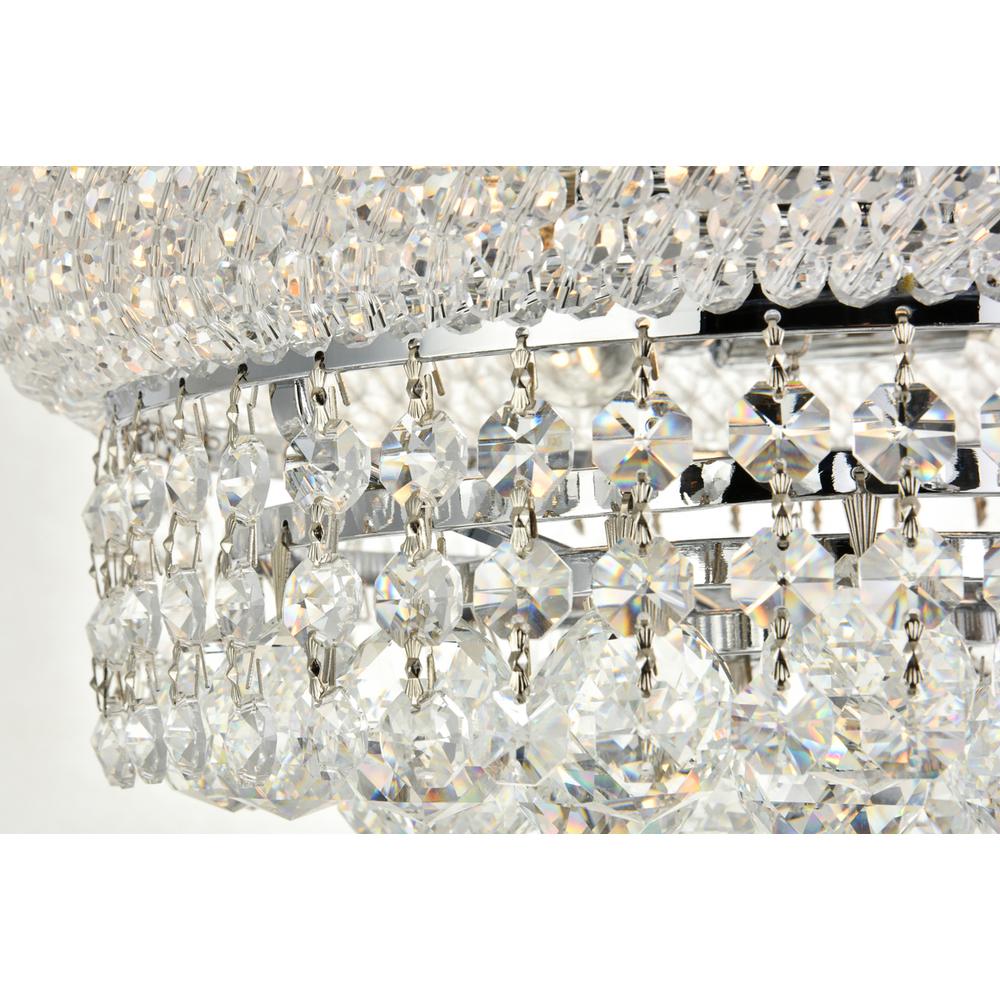 Primo 4 Light Chrome Flush Mount Clear Royal Cut Crystal. Picture 3