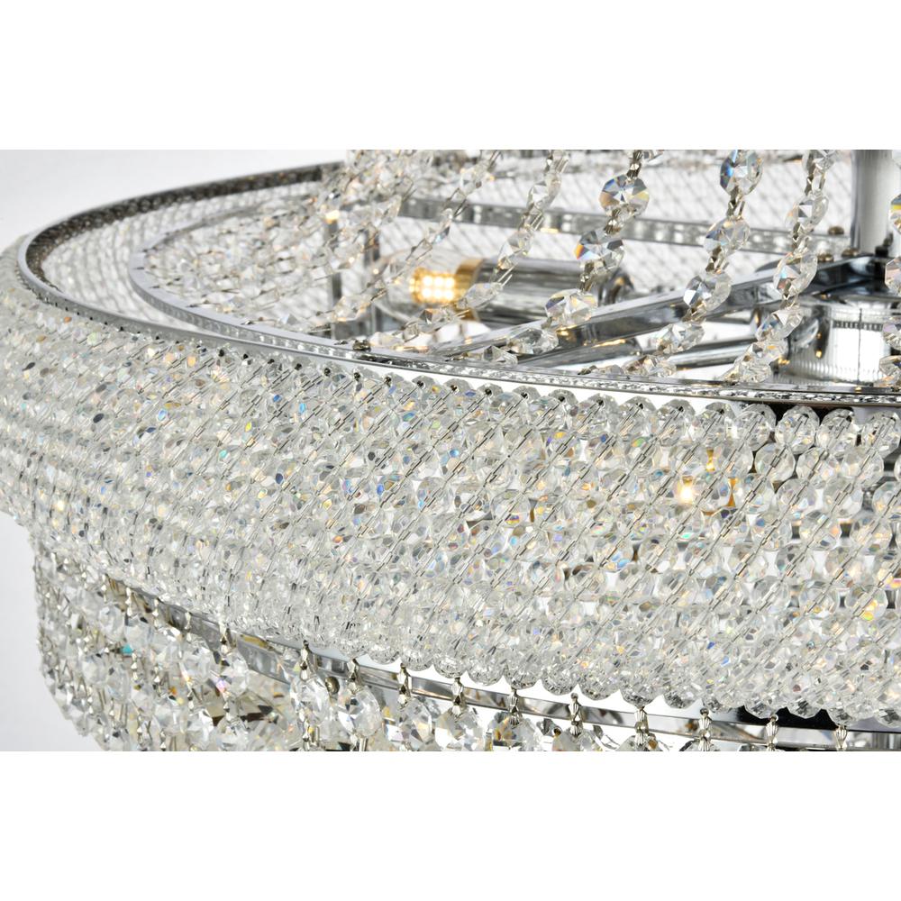 Primo 14 Light Chrome Chandelier Clear Royal Cut Crystal. Picture 3