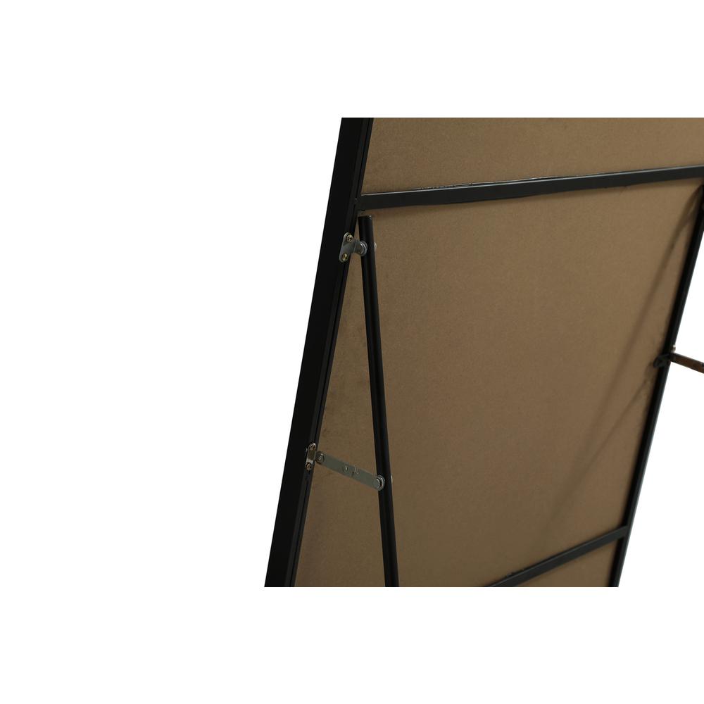 Metal Frame Rectangle Full Length Mirror 30X72 Inch In Black. Picture 7